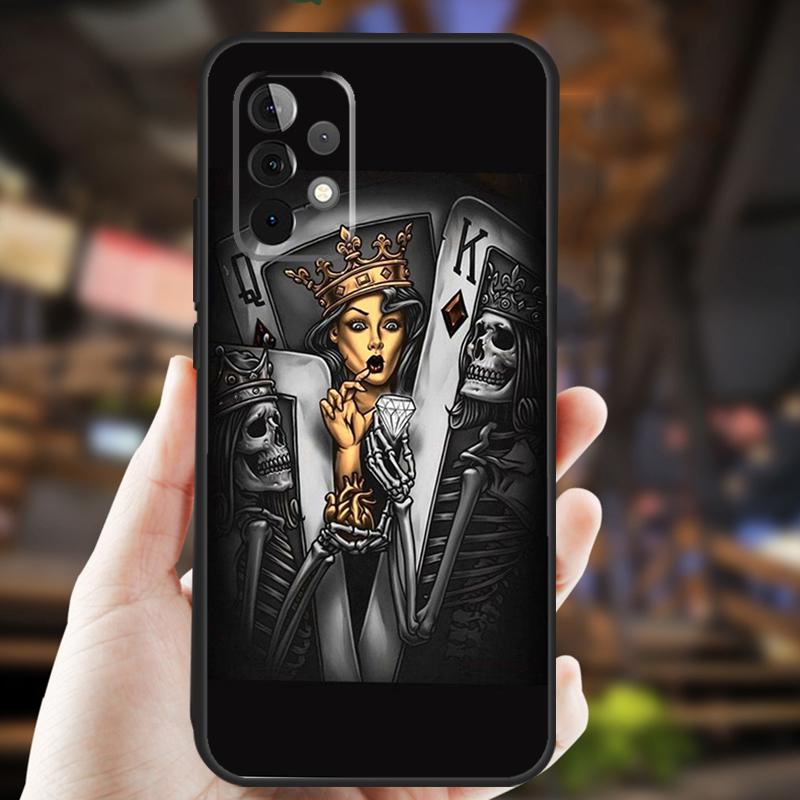 King Queen Art Case For Samsung Galaxy A34 A06 A05 A32 A16 A55 A36 A26 A54 A14 A22 A52 A35 A15 A53 A13 A56