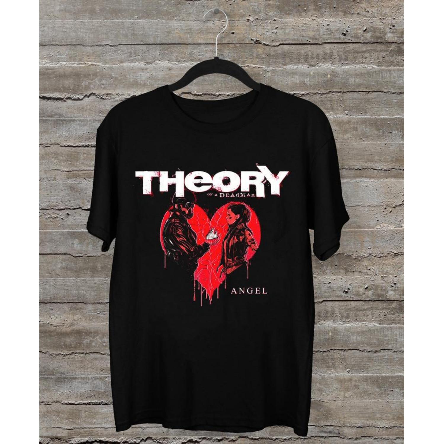 

NEW Angel — Theory of a Deadman Band Short Sleeve Black All Size Shirt AR285 Unisex T-Shirt XXXXXL чорний