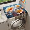 Fresh Floral Drum Washing Machine Dustproof Mat Anti-Slip Pastoral Style Kitchen Countertop Drying Mat