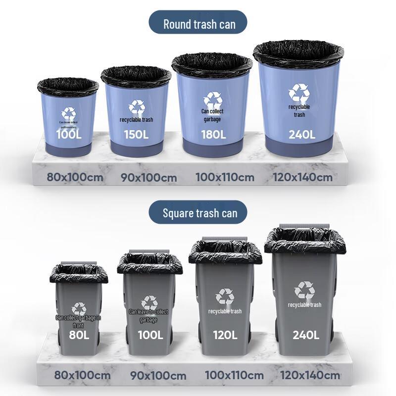 

Yunlei Дуже великі товсті чорні мішки для будівельного сміття