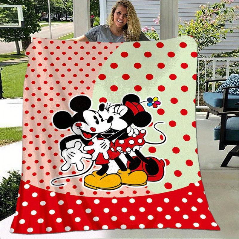 1pc Mickey Printing Blanket - Soft, All-Season Throw for Living Room, Bedroom,Personalized Gift with Adorable Cartoon Design