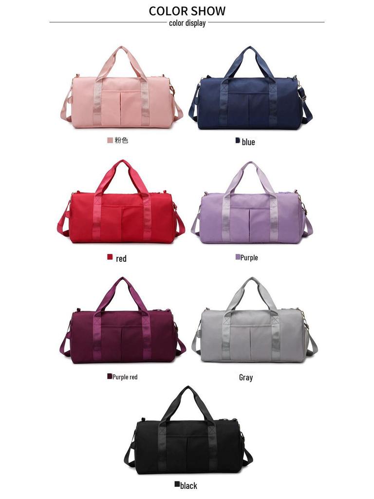 Sleek Travel Bag with Shoe Compartment, Wet/Dry Separation, Lightweight Messenger-Style for Swimming & Fitness