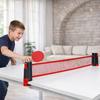 Ausziehbares Tischtennisnetz mit Hülle – Verstellbar bis 1,7 Meter, Universelle Klemmen 0,5 bis 5,5 cm