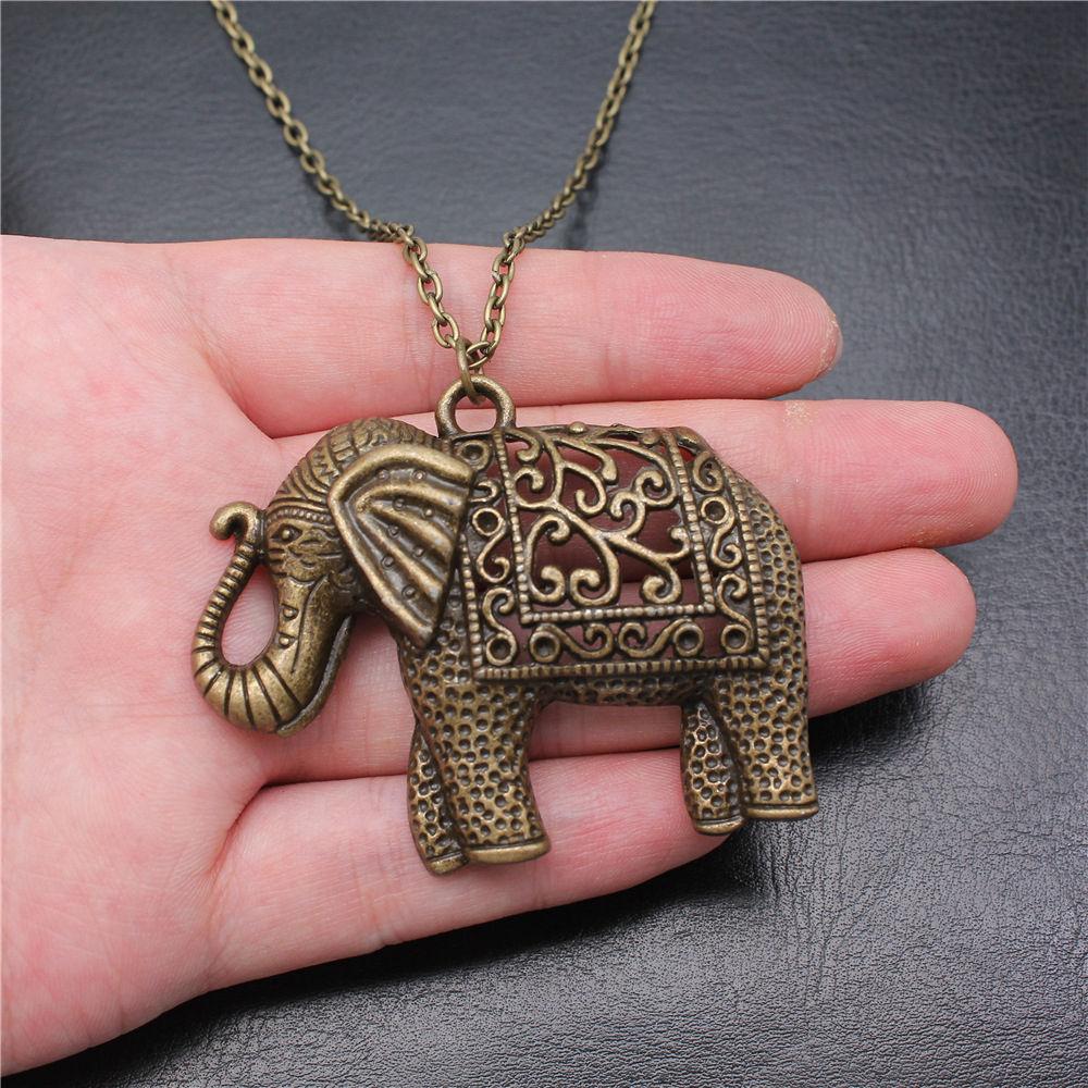 45cm Or 70cm Long Chain Necklace Elephant Kids' Jewelry Materials QN026