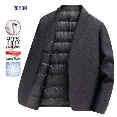 Men's 90% Goose Down Business Casual Suit Jacket