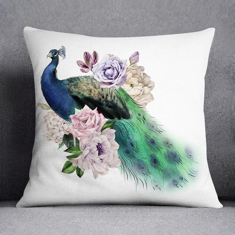 Fashion Classic Square Decorative Pillowcase Rose Pattern Living Room Sofa Cushion Pillow Home Decor