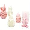3D Dwarf Silicone Candle Mold Cute Santa Claus Portrait Crafts Resin Plaster Soap Molds Diy Home Gifts