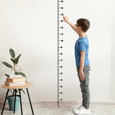 Autocolant de perete cu scară de înălțime de desene animate Măsură creativă de înălțime Riglă pentru copii Tabel de creștere de perete Decalcomanii autoadezivi Decorarea camerei