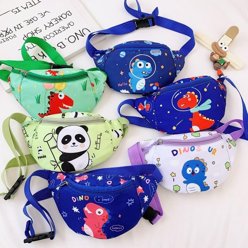 Kids Cartoon Playful Waist Bag Stylish Unisex Design Lightweight Nylon Backpack For School