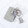 Portachiavi Braccialetto con Perline Portafoglio Donna Polsiera in Silicone Porta Carte di Credito Portafoglio Sottile con Nappa Tasca con Zip per Viaggio Shopping