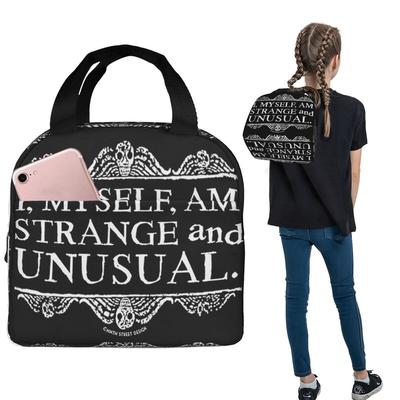 Ich, ich selbst, bin seltsam und ungewöhnlich.. Isolierte Lunchtasche für Damen Kinder Tragbare Lebensmittelboxen Thermische Lunchbox Tragetasche