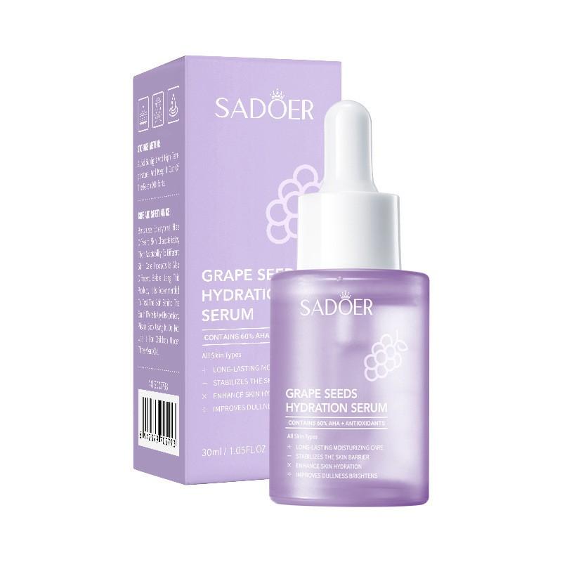 

Grape Seed Antioxidant Serum, Moisturizing Serum, Skin Care Serum Liquid, Oily Type, 30ml белый