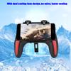 Mobile Phone Game Controller with Dual Cooling Fans Heat Dissipation Gamepad Power Handle