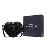 Coach Heart Sheepskin With Cow Leather Heart Shaped Bag, Shoulder Bag, Crossbody Bag Small Women's Black CE725-V5BLK