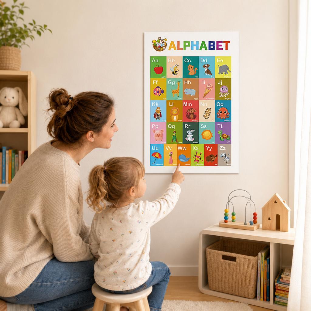 Rules for Preschool Kindergarten Elementary School Decorative Educational Chart for Early Learning