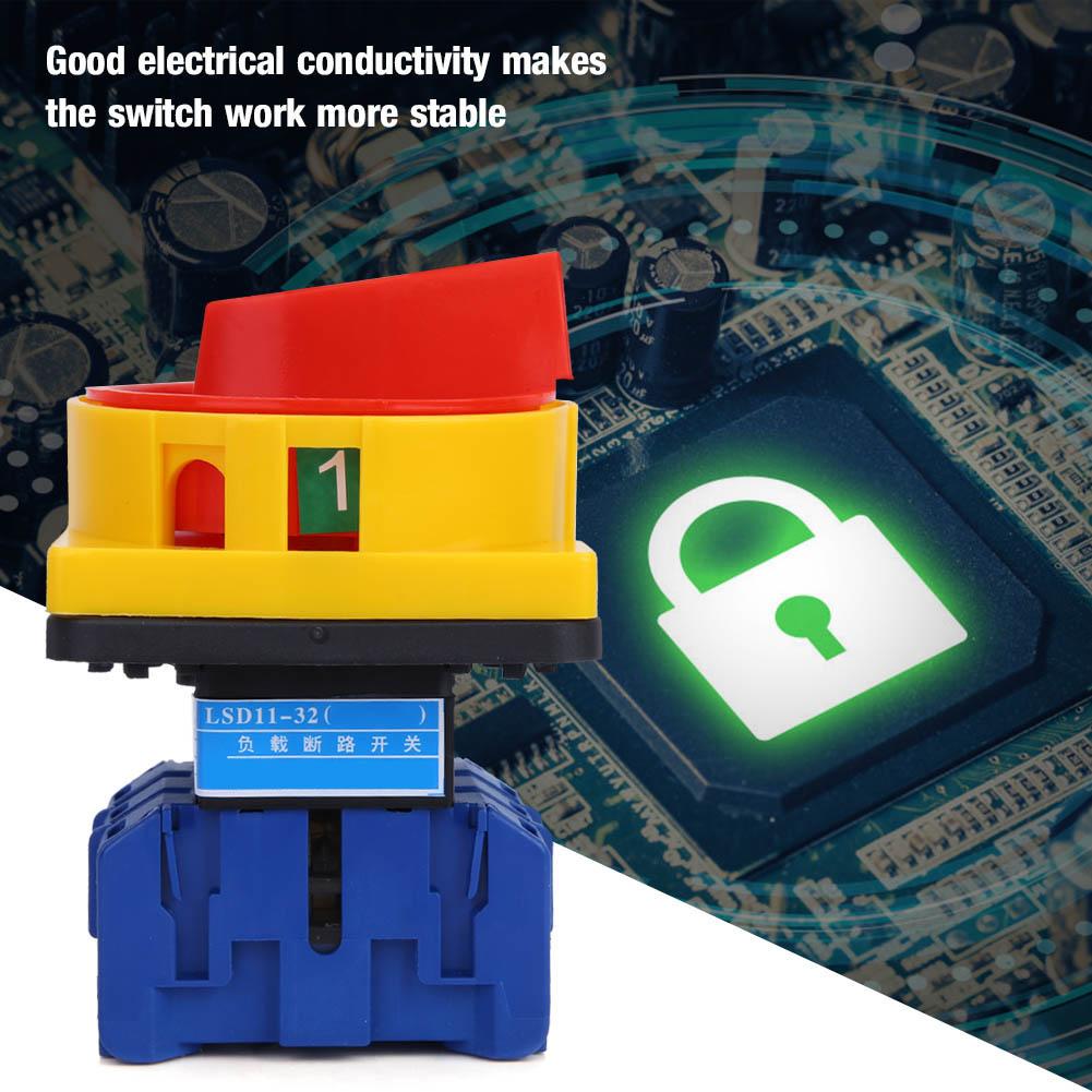 3P On off Power Cam Load Circuit Breaker Switch LSD11 32A for Controlling Main Circuits