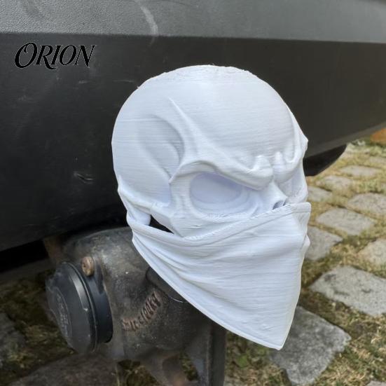 Off-Road Vehicle Accessory 3D Printed Skull Trailer Hitch Cover, Tow Ball Cap, Protector Unique Decorative Coupling Protector, Off?Road Truck