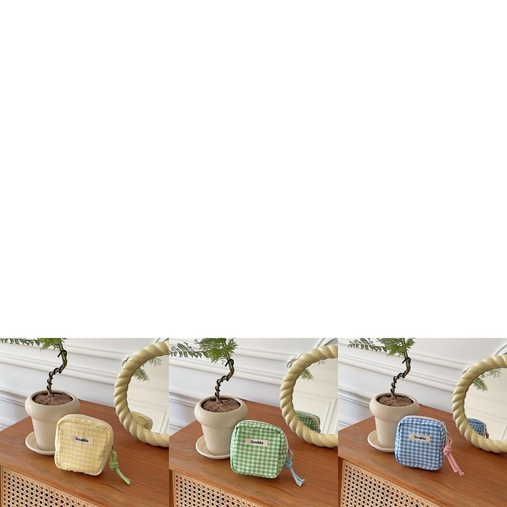 Cute Canvas Sanitary Pad Storage Bag Adorable Portable Large Capacity Purse For Girls