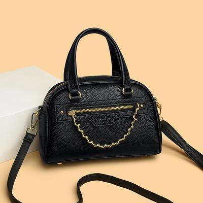 Einfache Handheld Bowlingtasche für Damen Neuer Stil Nischentasche mit Ein Schulter Crossbody Kissen Tasche