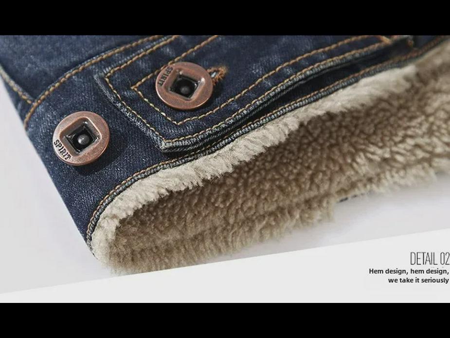 Lässige Herrenjacke aus dicker Baumwolle im amerikanischen Stil mit lockerer Passform