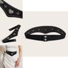 Womens Leather Waist Belt With Heart Shaped Buckle For Vintage Fashion And Waist Cinching