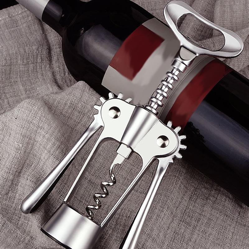 Classic Bottle Opener High Quality Zinc Alloy Wine Bottle Opener Champagne Bottle Opener And Stainless Steel Drill Bit