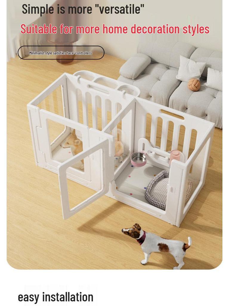 Panoramic Transparent Dog Barrier for Medium & Small Pets - Indoor Use