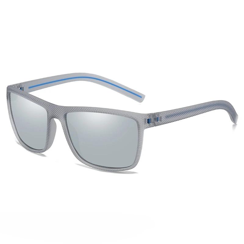 Fshionable Square Large Frame Riding Sunglasses New Men's Sports Polarized Sunglasses Outdoor Driving UV Resistant Sunglasses