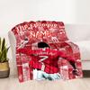 Ronaldo's Legacy Celebration Customize Text Blanket Gift Customizable Blanket Soft Warm Cozy for Home Decor Seaside Sofa Picnics Four Seasons Universa