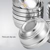 10Pcs Stainless Steel Nesting Bowls Commercial Grade Practical Construction Safe Front Family Meal Preps