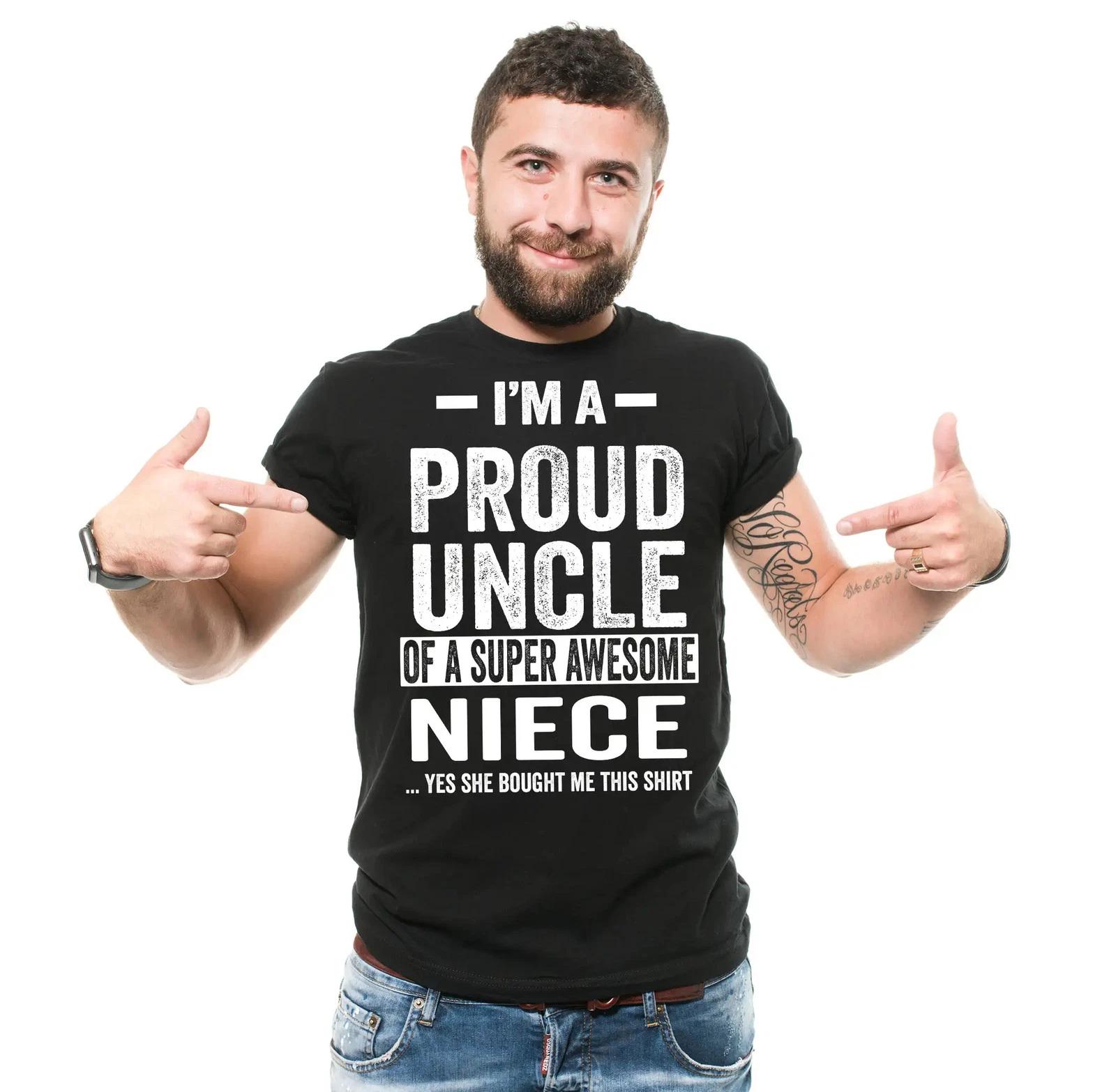 Proud Uncle Shirt Uncle Niece Gifts Uncle Shirt Uncle Birthday Tee Uncle Shirt 4XL