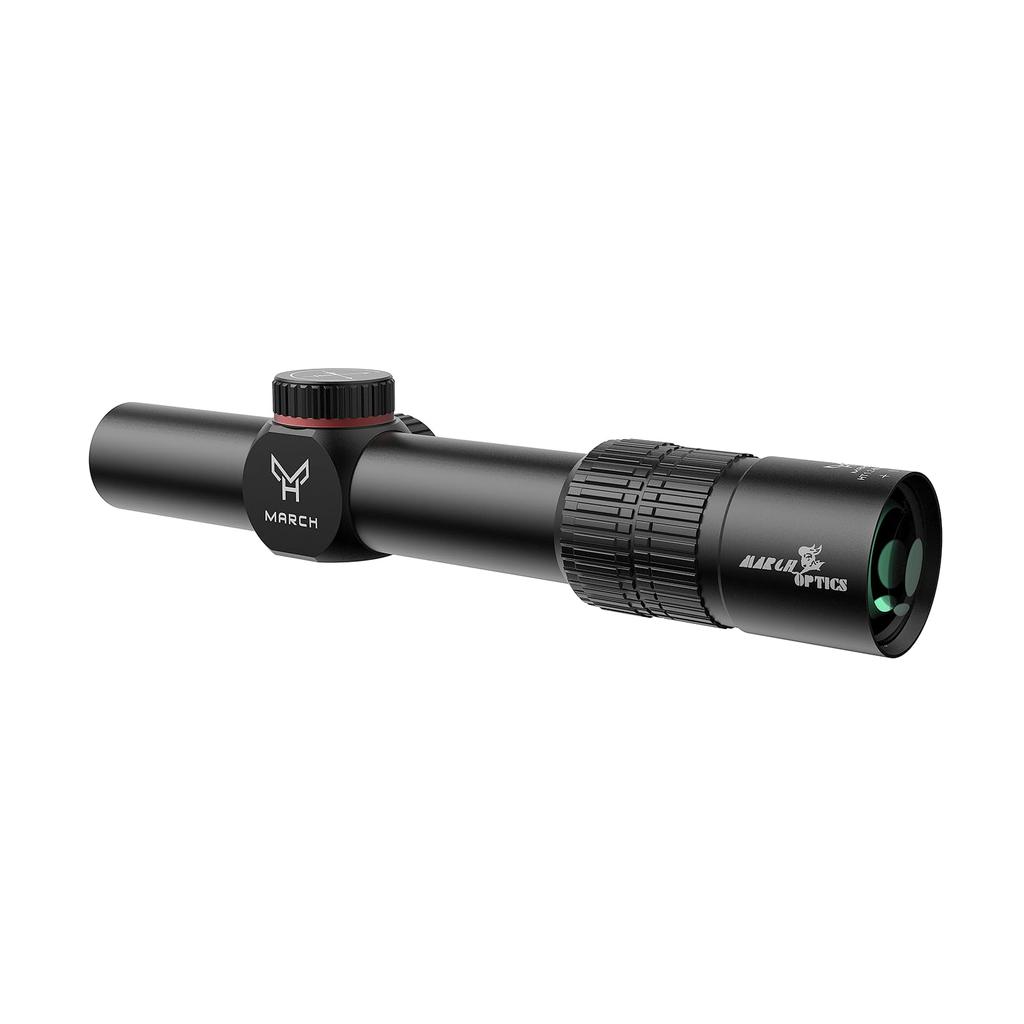 Skeery HT 1.2-6x24WA Riflescope, Variable Magnification Airsoft Sight, Short Scope, Electric Gun Scope, Mounting Ring Included