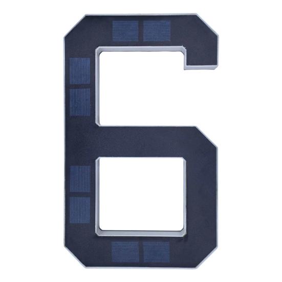 Solar Address Number Sign, LED Lighted House Number for Outdoor, Auto On/Off, Waterproof Garden Door Decoration