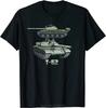 T-62 Russian Main Battle Tank Diagram Oversized T-shirt Casual Unisex Tops Tees O-Neck Summer Cotton Tshirt Men's Clothing