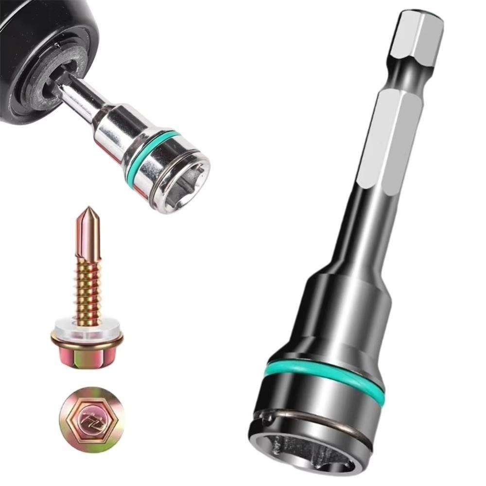 1/4 Inch Hex Shank Hex Socket Adapter 8mm 10mm Size Wrench Socket Driver For Self-Drilling Screws