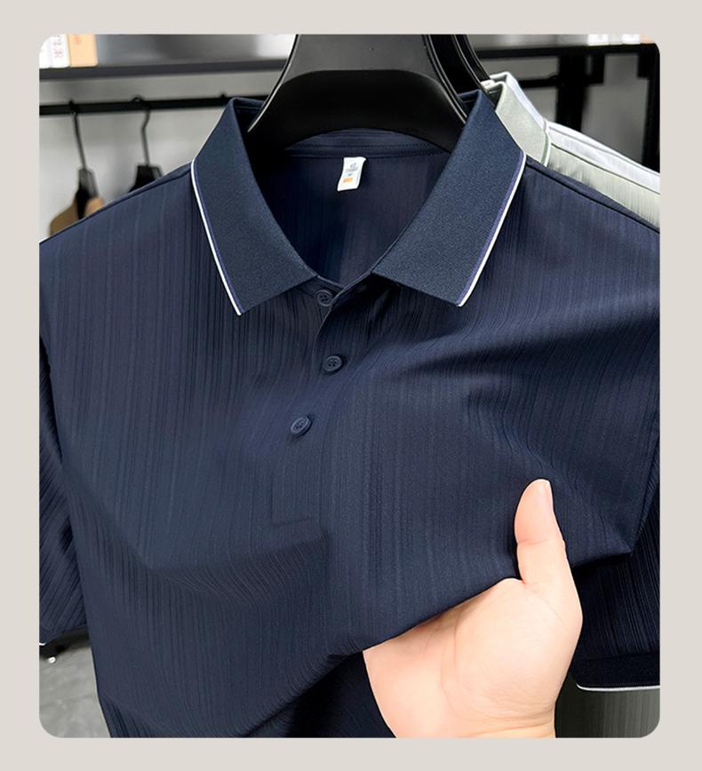 Antonio Summer Business Breathable Short Sleeve Polo Shirt