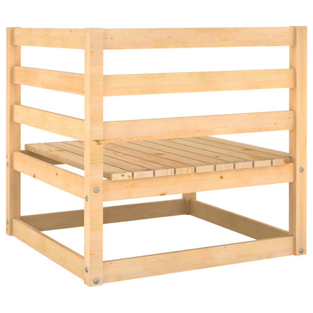 vidaXL 2-part. Garden Lounge Set with Pillows Made of Solid Pine Wood