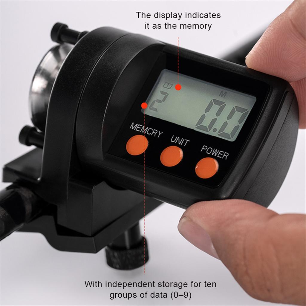 Digital Fishing Line Counter with BiDirectional Measurement Range 199 9 to 999 9 Meters for Waterdrop Reels