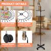 Braiding Hair Rack Standing Hair Extension Holder with Phone Holder Height Adjustable for Hairstylists and Braiders