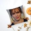RRachel McAdams Cushion Cover Washable Linen Pillowcase Soft  for Daily Sofa Bed Home Room Decor