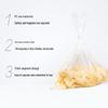 Miaojie Point-Break Fresh-keeping Food Bags, Assorted Sizes, 240 Count Promo Pack