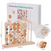 Gioco 3D Quattro in Linea: Giocattolo Educativo Multigiocatore, Scatola di Legno, Multicolore, 0,34 kg