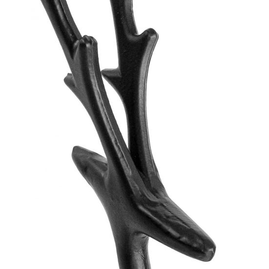 Black Reindeer Christmas Ornament Lightweight Metal Figurine Xmas Decoration Home Table Centerpiece Office Decor