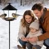 Standing Bird Feeder Anti-Waste Spill Guard Wild Feeding Station Standing Bird Feeder Tray for Garden Patio Courtyard Yard Lawn