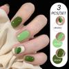 3Pcs Nail Polish Glue Set, Solid Color Glue Glitter Sequins Phototherapy Nail Polish Glue