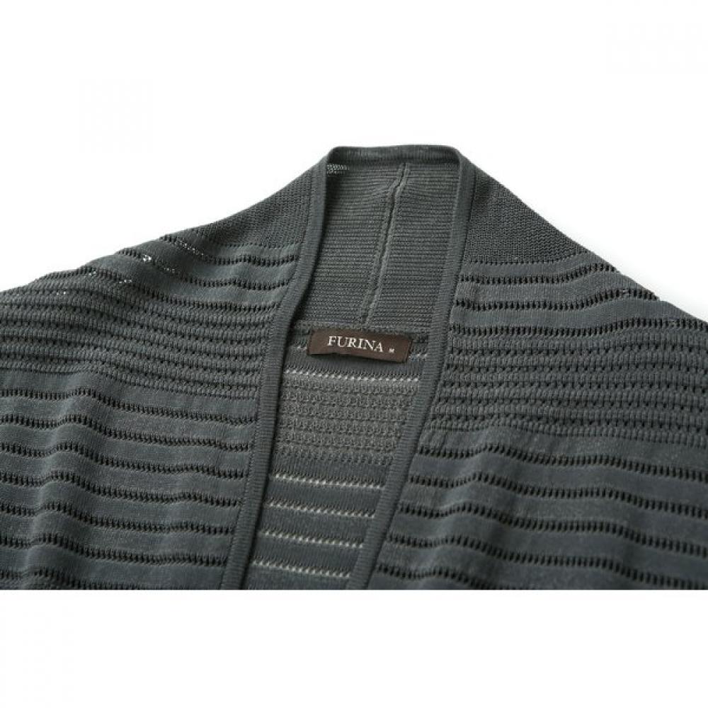 Furina Italian Ice Cotton Stripe Knit Vest