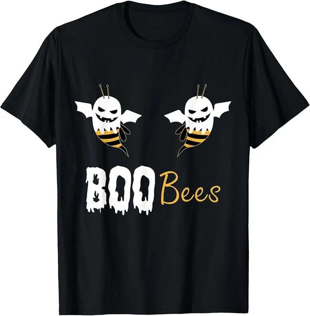 Funny Ghost BOO Bees Lover Gift Halloween T-Shirt Size L & XL T-Shirt