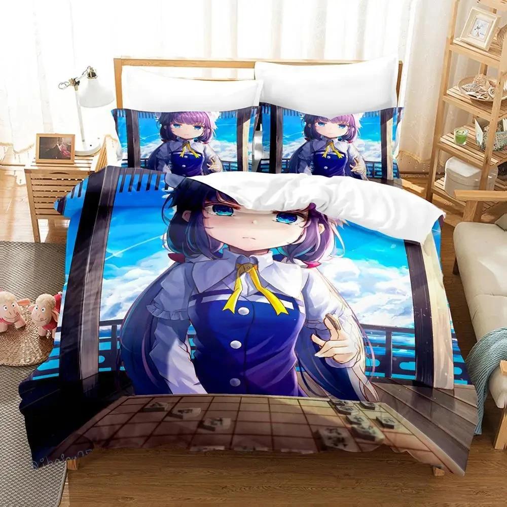 Comforter Anime Ryuos Work Is Never Ai Bedding Set Boys Girls Twin Queen Size Bed Kids Adult Home Textileextile