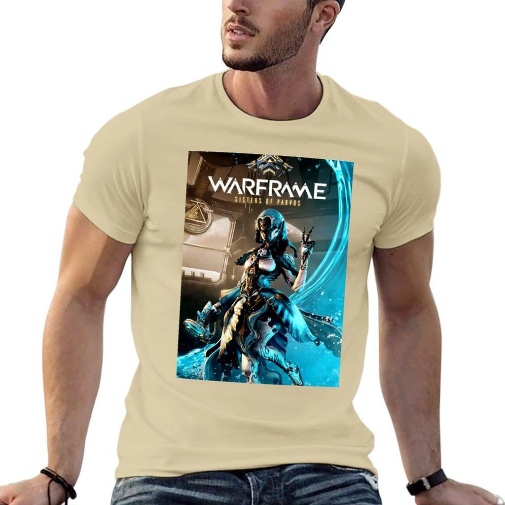Warframe Game Logo Tshirt Heavyweights Cheap Stuff Anime Figures Plus Size Tops Unisex Graphic T Shirts