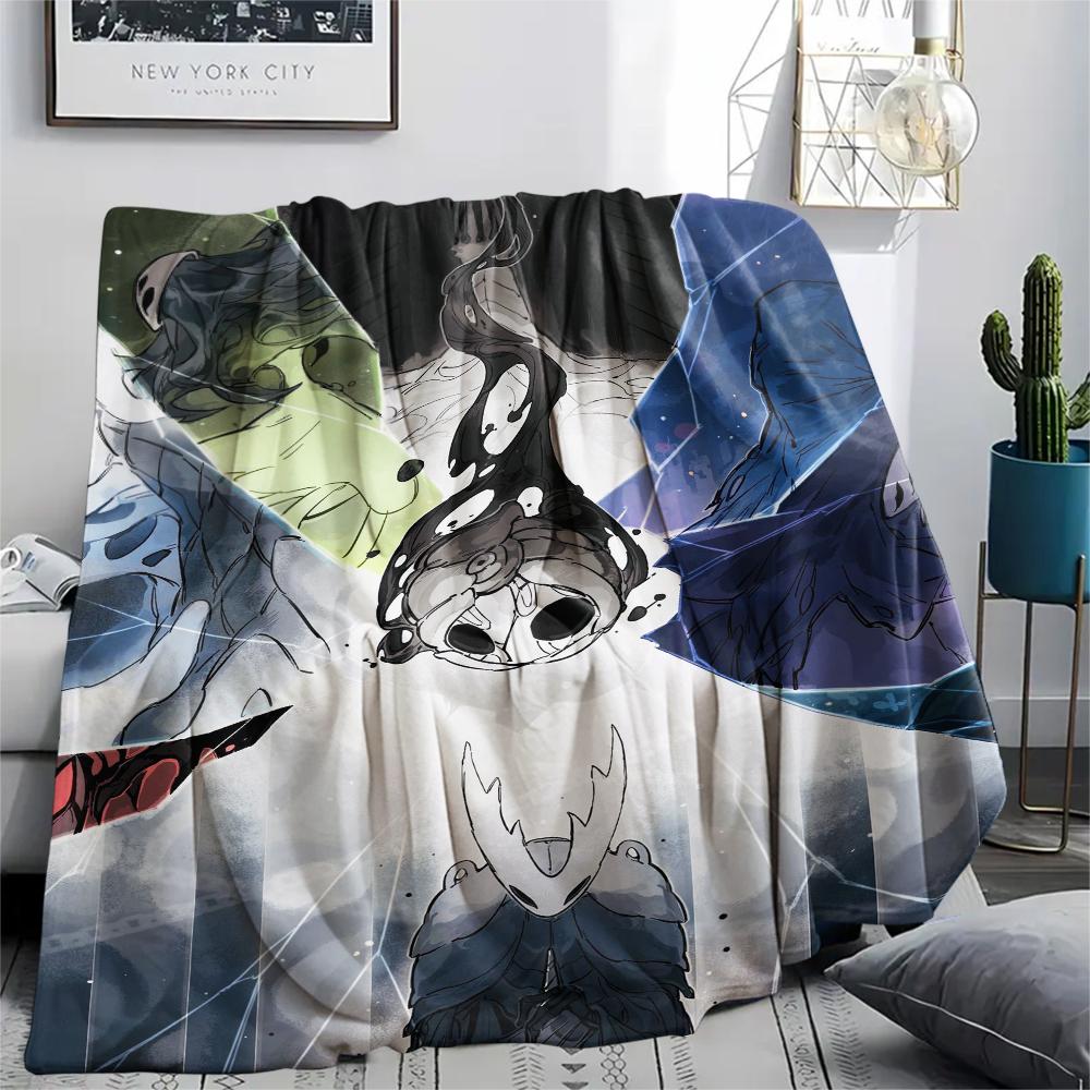 Hollow Knight Print Flannel Blanket, High quality Comfortable for All Seasons, Home Decor, Warmth and Comfort, Perfect for Christmas Gifts43